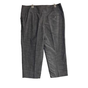 AB STUDIO Women’s Capri Pants Size 14 Gray Inseam 22”